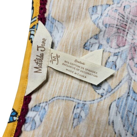 Matilda Jane A Place In The Sun Floral Yellow Dress Size: M - Picture 5 of 5